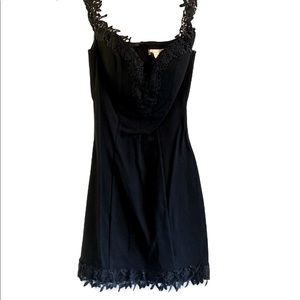 Black Floral Detailed Dress